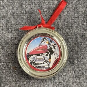 Y2K 2000 Harley-Davidson Sportster 883 Motorcycle Christmas Ornament‎ Red Chrome